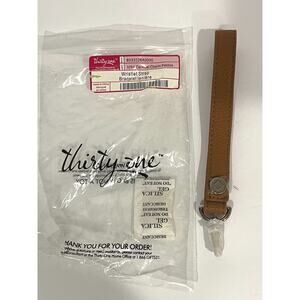 Thirty-One Wristlet Strap Caramel Charm Pebble 326-A | New with tags‎